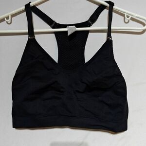 Ladies black with back mesh adjustable gently used bra